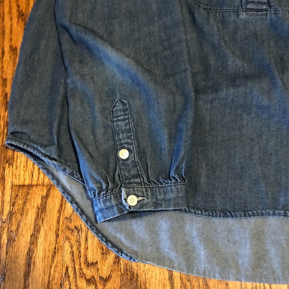 Levi’s Denim Bib Button Up Medium - Picture 4 of 6
